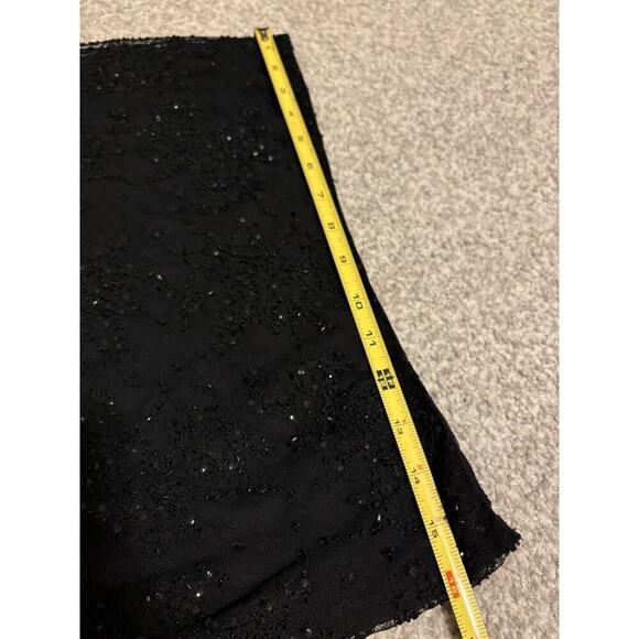 Ralph Lauren Collection Purple Label Beaded Knee Length Skirt Black Runway 2001 - Picture 9 of 14